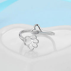 Cute Cat Claw Open Ring