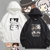 Trendy Anime Dazai Graphic Pullover Hoodie