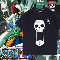 Unisex Anime Logo Cotton Short Sleeve T-Shirt