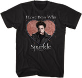 I Love Boys Who Sparkle Short Sleeve T-Shirt