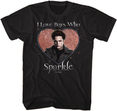 I Love Boys Who Sparkle Short Sleeve T-Shirt