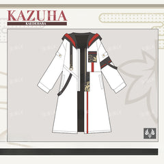 Unisex Kazuha Game Cos Trench Coat Pants Set