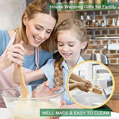 5 Piece Friends Wooden Spoons for Cooking