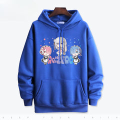 Women's Anime Rem Printed Hoodie