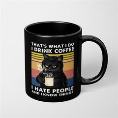 Creative Black Cat Coffee Mug