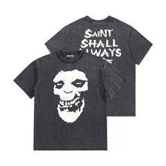 SUGA Same Style Printed T-shirt Washed Top