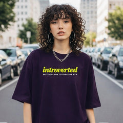 Introverted But Willing To Discuss BTS Tee