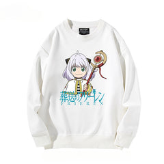 Trendy Anime Pattern Crew Neck Sweatshirt