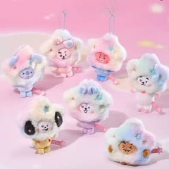 BANGTAN Tie-dye Star Plush Doll Keychain