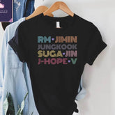 RM JIMIN JK SUGA JIN JHOPE V Printed Tee