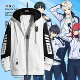 Trendy Anime Graphic Zipper Hooded Coat