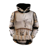 Men's Mandalorian Cosplay 3D Printed Loose Hoodie