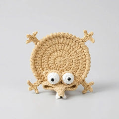 Scrat coaster crochet