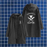 Trendy Game Graphic Print Long Trench Coat