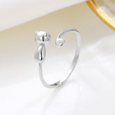 Cute Kitten Tail Open Ring
