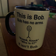 Funny Knock Knock Joke Mug