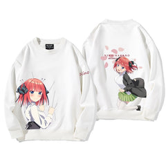 Nakano Anime Round Neck Loose Sweatshirt