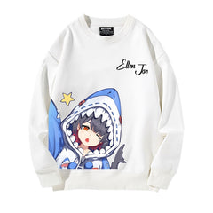 Unisex Game Print Crew Neck Sweatshirt