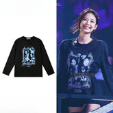 JENNIE KILL THIS LOVE Printed Long-sleeved T-shirt