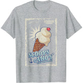 Scoops Ahoy Ice Cream Cone Vintage Poster T-Shirt