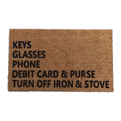 Funny Reminder Doormat