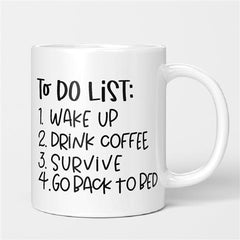 To Do List Daily Ceramic Mug