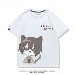 Unisex Anime Graphic Cotton Loose T-Shirt
