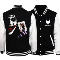 Trendy Men's Comic Print Casual Baseball Jacket