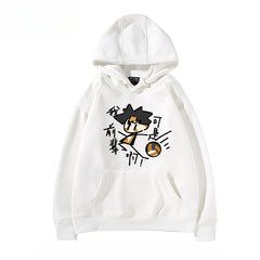 Women's Volleyball Anime Graphic Loose Hoodie