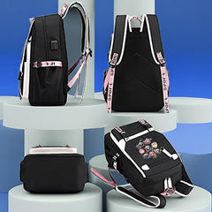 SKZ Black Unisex Laptop Backpack