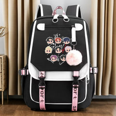 SKZ Black Unisex Laptop Backpack