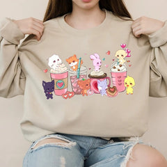 Cute Aniteez Kpop Crew Neck Sweatshirt