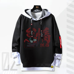 Men's and Women's Anime Letter Print Hoodie