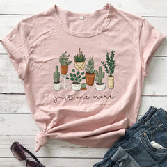 Lovely Women's Cactus Green Plants Short Sleeve T-shirt