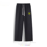 Casual Anime Logo Drawstring Sweatpants
