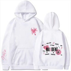Unisex Kpop Maxident Print Relaxed Hoodie