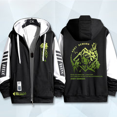 Unisex Game Print Zip Up Hoodie