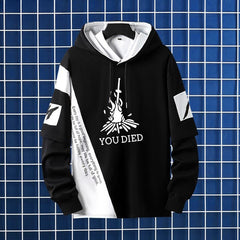 Men's Game Color Block Hooded Jacket