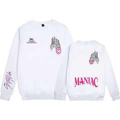 Unisex Kpop MANIAC Letter Printed Hoodie Pants
