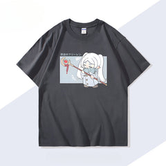 Women's Anime Print Short-sleeved T-shirt