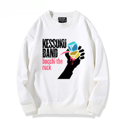 Cool Anime Letter Crew Neck Sweatshirt