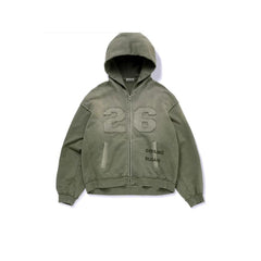 BANGTAN GOYANG 26 Green Zipper Hoodie