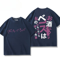 Casual Anime Print Short-sleeved T-shirt