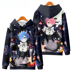 Women's Rem Anime 3d Print Hoodie