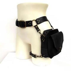 MEDIEVAL STYLE LEATHER BELT POUCH BAG