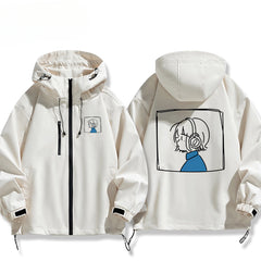 Chic Anime Cos Zipper Hooded Jacket
