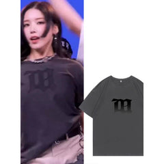 JIWOO Versatile Round Neck Cotton T-shirt