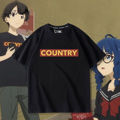 Unisex Anime Letter Cos Short-sleeved T-shirt