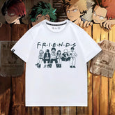 Unisex Anime Friends Summer T-shirt