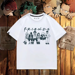 Unisex Anime Friends Summer T-shirt